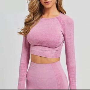 NWOT FITNESS YOGA SPORT DUSTY ROSE SPORT SET M